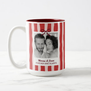 Hochzeitsjubiläum Verlobungsgeschenk Foto Zweifarbige Tasse