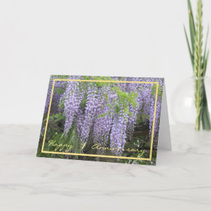 Hochzeitsjubiläum Wisteria Elegante Karte