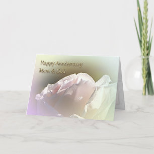 Hochzeitsjubiläumskarte für Mama und Papa Karte