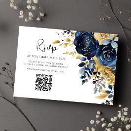 Hochzeitskala für die Blumennacht RSVP Karte