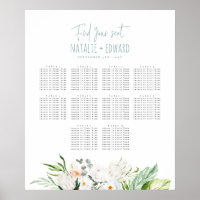 Hochzeitskalender für tropische Wasserfarben