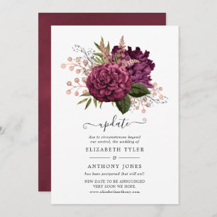 Hochzeitskalender von Marsala & Rose Einladung