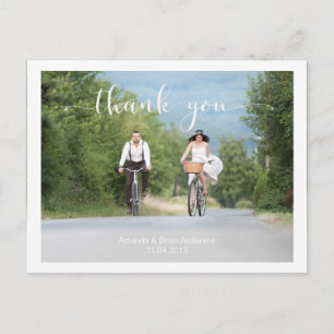 Hochzeitskalligrafie Vielen Dank Foto Postcard Postkarte