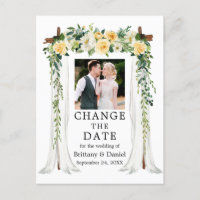 Hochzeitskanopie Gelbe Blüte ändern das Datum