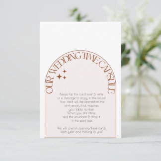 Hochzeitskapsel Hinweiskarte