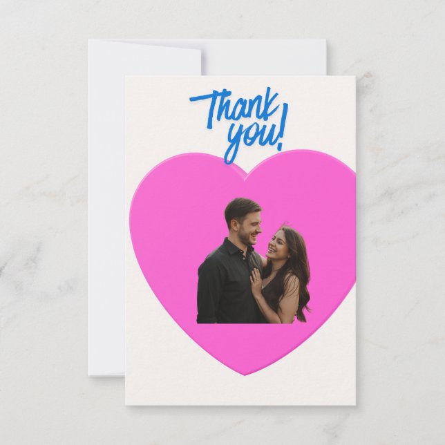 Hochzeitskarte Danke (Vorderseite)
