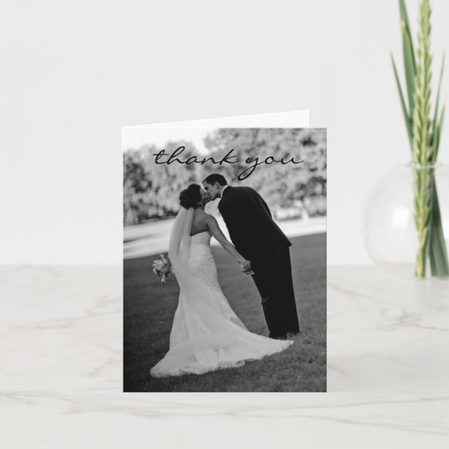 Hochzeitskarte Dankeskarte (Vorderseite)