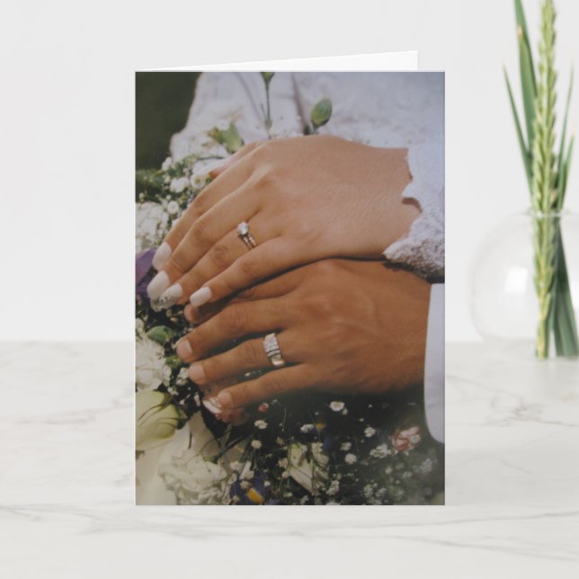 Hochzeitskarte Dankeskarte (Vorderseite)