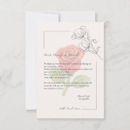 Hochzeitskarte Dankeskarte