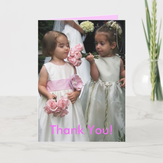 Hochzeitskarte Dankeskarte (Vorderseite)