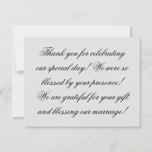 Hochzeitskarte Dankeskarte