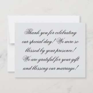 Hochzeitskarte Dankeskarte