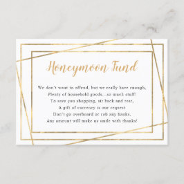 Hochzeitskarte | einfacher Goldrahmen Einladung