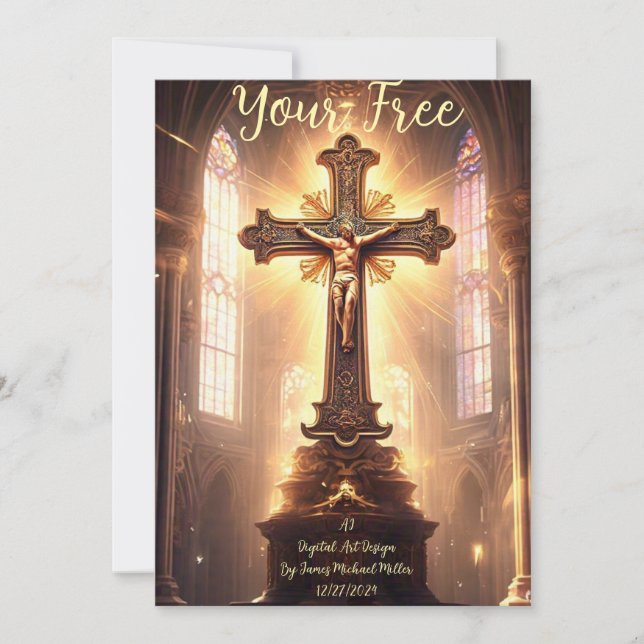 Hochzeitskarte Einladung (Vorderseite)