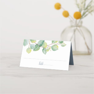 Hochzeitskarte, Escort-Platzkarte, Eukalyptus Platzkarte