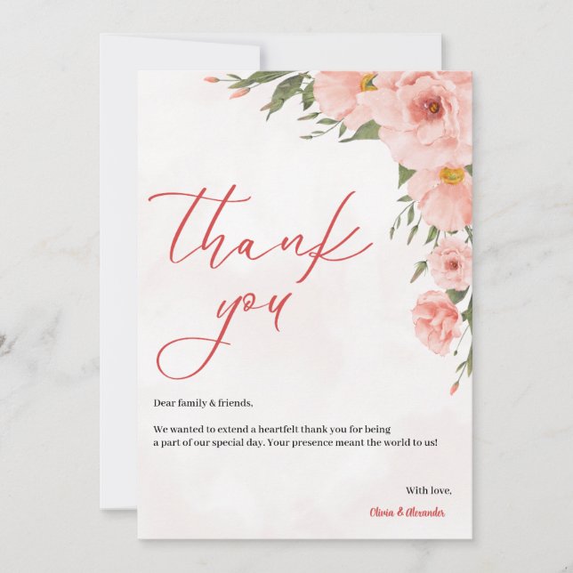 Hochzeitskarte Feiertagskarte (Vorderseite)