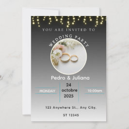 Hochzeitskarte Feiertagskarte