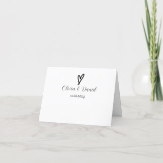 Hochzeitskarte Feiertagskarte