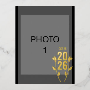 Hochzeitskarte Folien Feiertagspostkarte