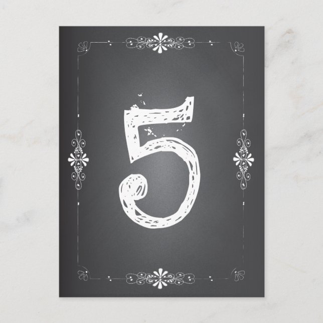 Hochzeitskarte für Chalkboard Postkarte (Vorderseite)