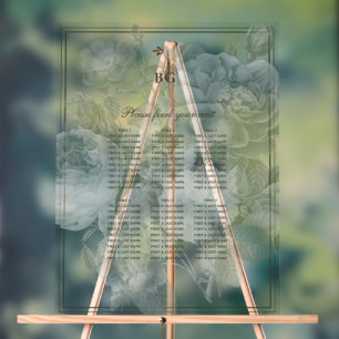 Hochzeitskarte für das Vintage GartenParty Acrylschild