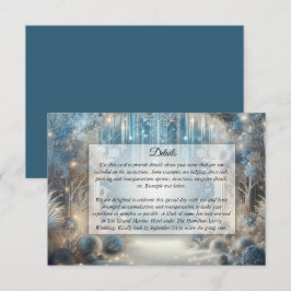 Hochzeitskarte für den Schneewald Begleitkarte