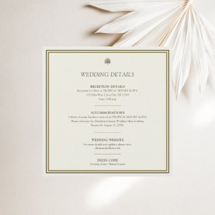 Hochzeitskarte für Elfenbein und Gold Border Einladung