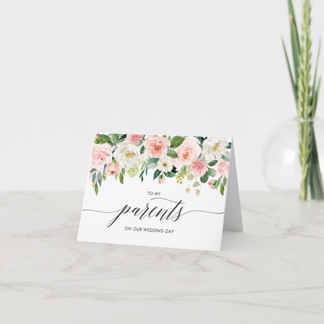 Hochzeitskarte für Eltern, Beibehalten, Hinweis Karte (Vorderseite)