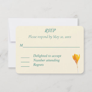 Hochzeitskarte für Jäger, Grün und Gold RSVP Karte