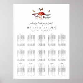 Hochzeitskarte für Pilze Poster