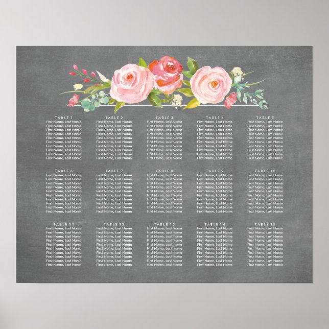 Hochzeitskarte für Rose Garden Poster (Vorne)