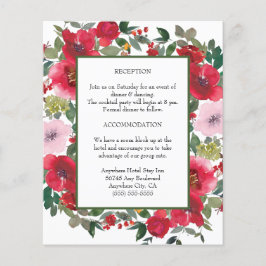 Hochzeitskarte für Rote Rose