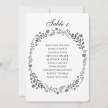 Hochzeitskarte für Schwarz-Weiß-Blume