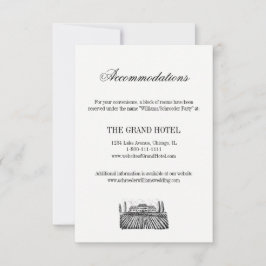 Hochzeitskarte für Toile & Kalligrafie RSVP Karte