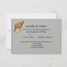 Hochzeitskarte für Vintage Meerestiere