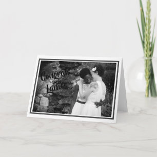 Hochzeitskarte - Glückwünsche Damen Karte