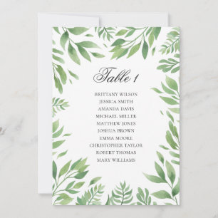 Hochzeitskarte im Grünen. botanisch Einladung