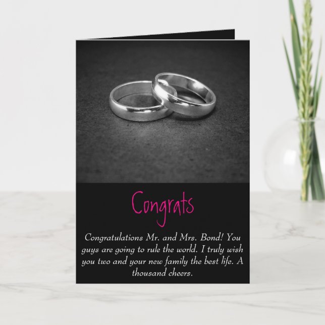 Hochzeitskarte Karte (Vorderseite)