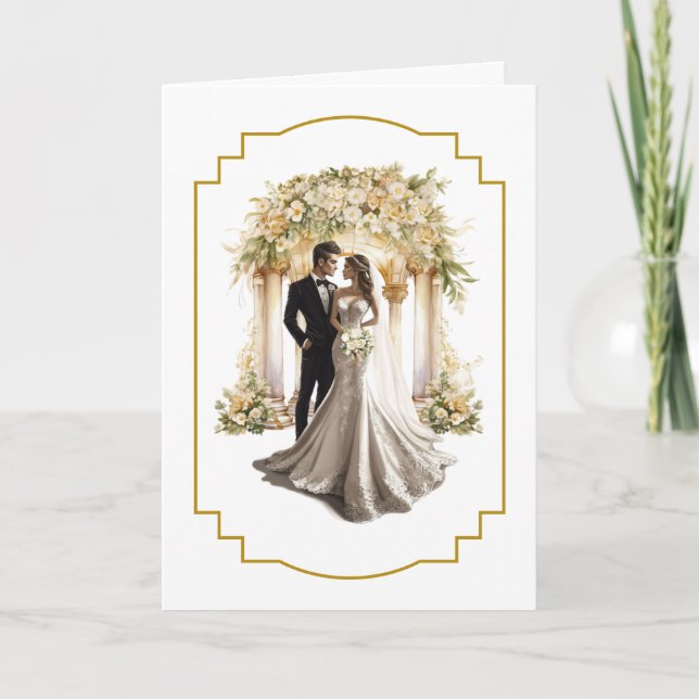 Hochzeitskarte Karte (Vorderseite)