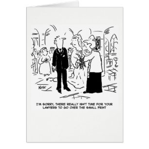 Hochzeitskarte. Keine Zeit für die kleine Printwer