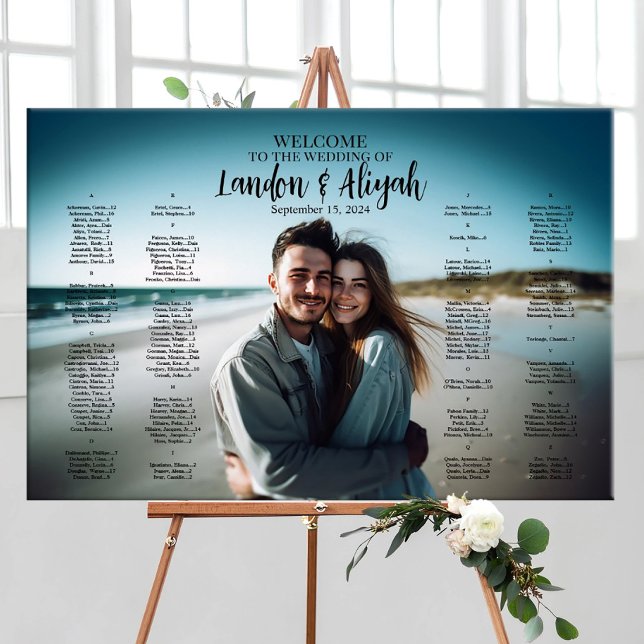 Hochzeitskarte mit modernem Foto Poster (Von Creator hochgeladen)