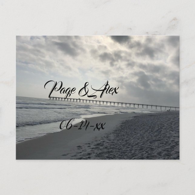 Hochzeitskarte Postkarte (Vorderseite)