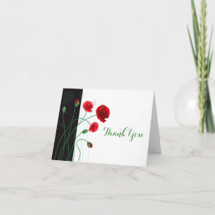 Hochzeitskarte Rote Pflaumen Dankeskarte