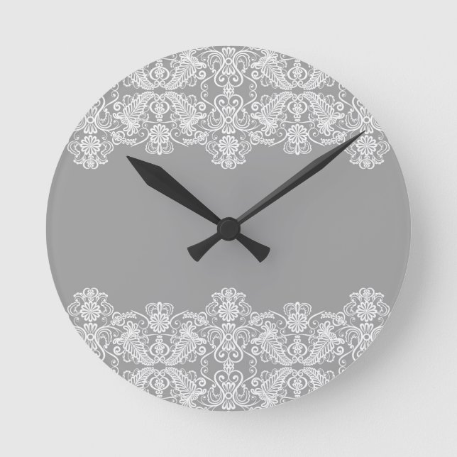 Hochzeitskarte Runde Wanduhr (Vorderseite)