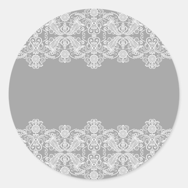 Hochzeitskarte Runder Aufkleber (Vorderseite)