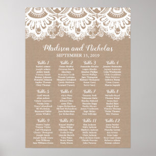 Hochzeitskarte, rustikal poster