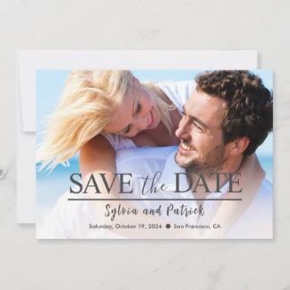 Hochzeitskarte Save the Date mit Foto