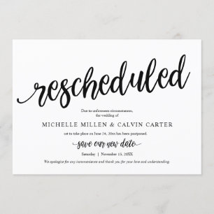 Hochzeitskarte, Schwarz, Ankündigungskarte Einladung