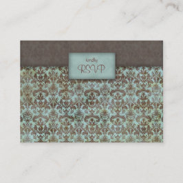 Hochzeitskarte, türkisblau, blau begleitkarte