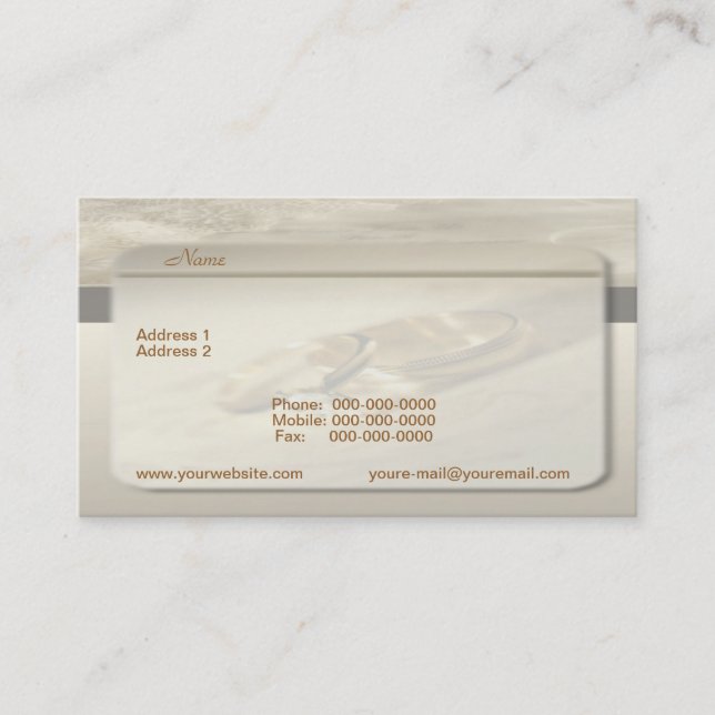 Hochzeitskarte Visitenkarte (Vorderseite)